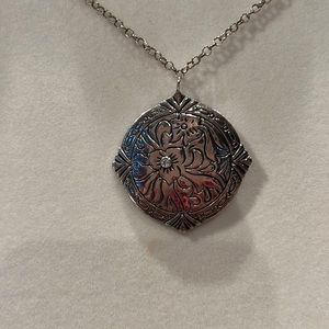 Silpada Necklace Sterling Silver .925 w/ Cubic Zirconia